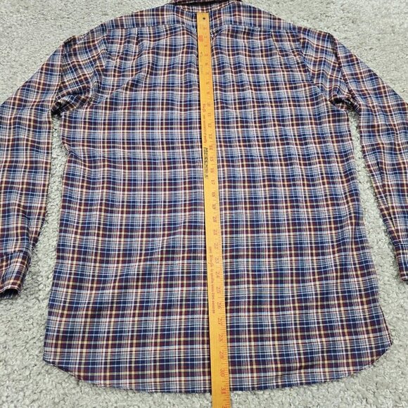 Levis Shirt Men XL Plaid Long Sleeve Button‎ Up Western Cowboy USA Lightweight - Picture 9 of 11